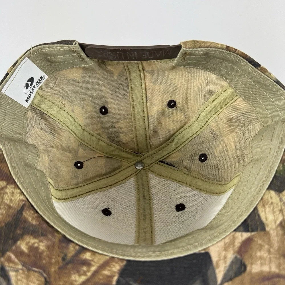 Vintage NWT Mossy Oak Camo Camouflage Hat Cap USA‎ SnapBack Forest Floor